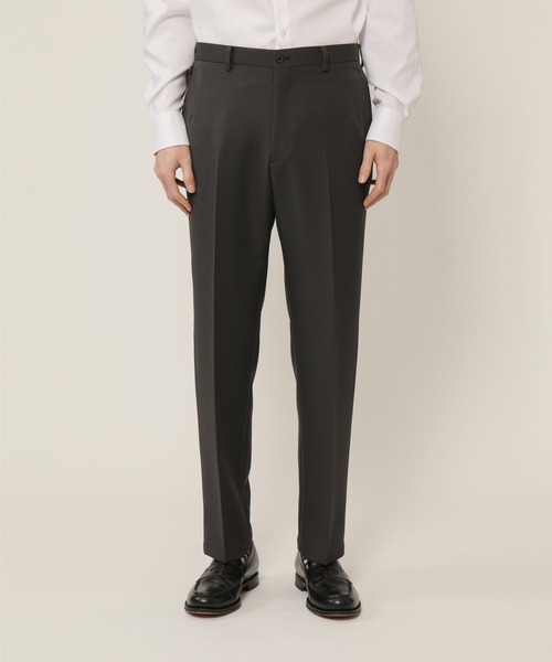 KASHIYAMA（カシヤマ）の「TECH-POLYESTER ストレッチノータックスリムテーパードパンツ（チノパンツ・メンズ・ブラック/ネイビー/ブラウン/グレー・マルチサイズ）」の16枚目の写真