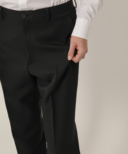 KASHIYAMA（カシヤマ）の「TECH-POLYESTER ストレッチノータックスリムテーパードパンツ（チノパンツ・メンズ・ブラック/ネイビー/ブラウン/グレー・マルチサイズ）」の6枚目の写真