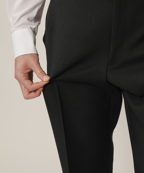 KASHIYAMA（カシヤマ）の「TECH-POLYESTER ストレッチノータックスリムテーパードパンツ（チノパンツ・メンズ・ブラック/ネイビー/ブラウン/グレー・マルチサイズ）」の7枚目の写真