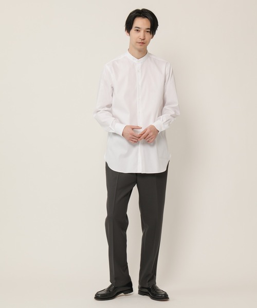 KASHIYAMA（カシヤマ）の「TECH-POLYESTER ストレッチノータックスリムテーパードパンツ（チノパンツ・メンズ・ブラック/ネイビー/ブラウン/グレー・マルチサイズ）」の15枚目の写真