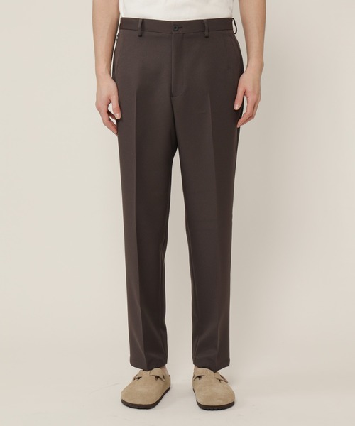 KASHIYAMA（カシヤマ）の「TECH-POLYESTER ストレッチノータックスリムテーパードパンツ（チノパンツ・メンズ・ブラック/ネイビー/ブラウン/グレー・マルチサイズ）」の21枚目の写真