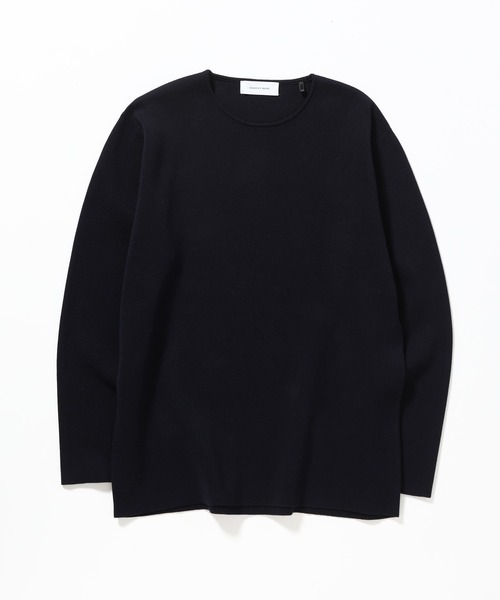 ADAM ET ROPE'（アダムエロペ）の「《21SS》ミラノリブ クルーネックニット（ニット/セーター・メンズ・ネイビー/グレー系その他/ブルー系その他・M/S/XS/L）」の2枚目の写真