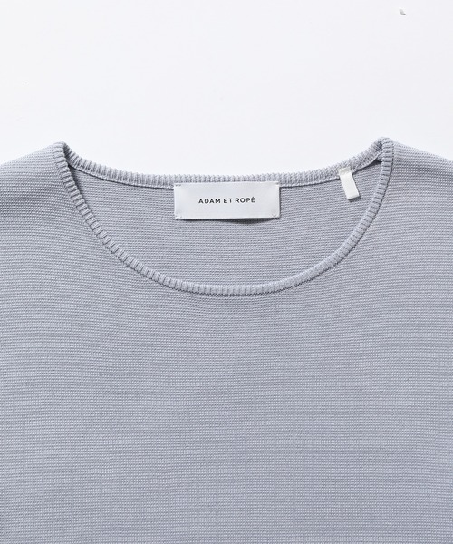 ADAM ET ROPE'（アダムエロペ）の「《21SS》ミラノリブ クルーネックニット（ニット/セーター・メンズ・ネイビー/グレー系その他/ブルー系その他・M/S/XS/L）」の5枚目の写真