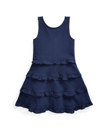 POLO RALPH LAUREN CHILDRENSWEAR（ポロ ラルフ ローレン チルドレンズウェア）の「ラッフルド コットン ジャージー ドレス（ワンピース・キッズ）」
