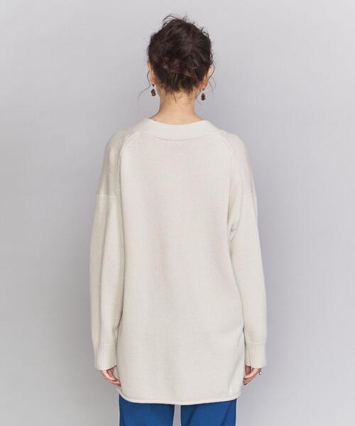 BEAUTY&YOUTH UNITED ARROWS（ビューティーアンドユースユナイテッドアローズ）の「BY 5Gコットンアクリルオーバーニットカーディガン（カーディガン/ボレロ・レディース・ライム/ナチュラル・FREE）」の3枚目の写真