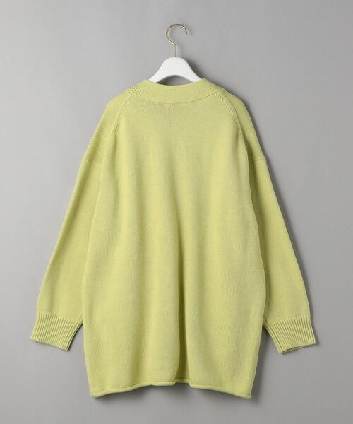 BEAUTY&YOUTH UNITED ARROWS（ビューティーアンドユースユナイテッドアローズ）の「BY 5Gコットンアクリルオーバーニットカーディガン（カーディガン/ボレロ・レディース・ライム/ナチュラル・FREE）」の15枚目の写真