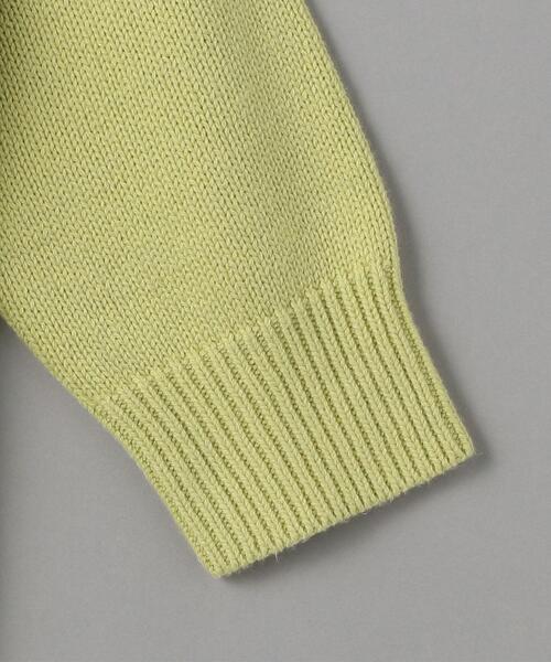 BEAUTY&YOUTH UNITED ARROWS（ビューティーアンドユースユナイテッドアローズ）の「BY 5Gコットンアクリルオーバーニットカーディガン（カーディガン/ボレロ・レディース・ライム/ナチュラル・FREE）」の4枚目の写真