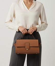 HALEINE（アレンヌ）の「[HALEINE]牛革レザーハンドバッグ（ハンドバッグ）」