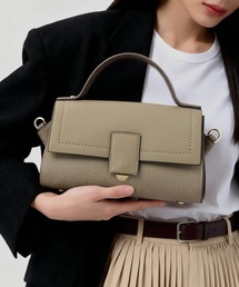 HALEINE（アレンヌ）の「[HALEINE]牛革レザーハンドバッグ（ハンドバッグ）」