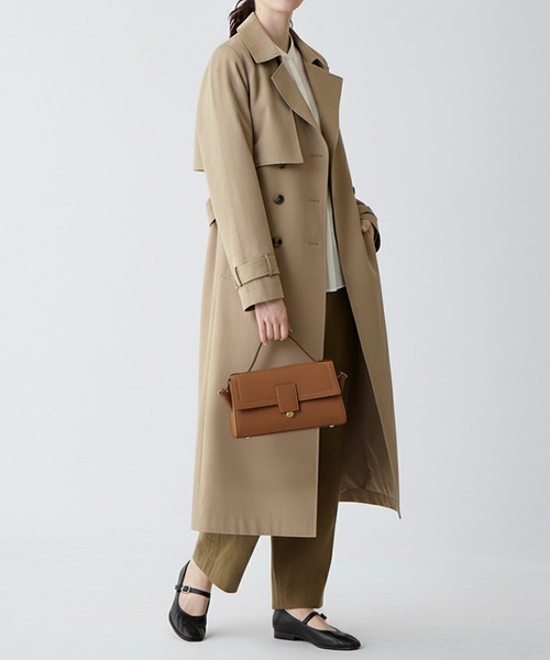 HALEINE（アレンヌ）の「[HALEINE]牛革レザーハンドバッグ（ハンドバッグ・レディース・ライトグレー/ブラック/チョコ/ピンクベージュ/レッド/ライトブラウン/アイボリー/グレー/キャメル・FREE）」の12枚目の写真