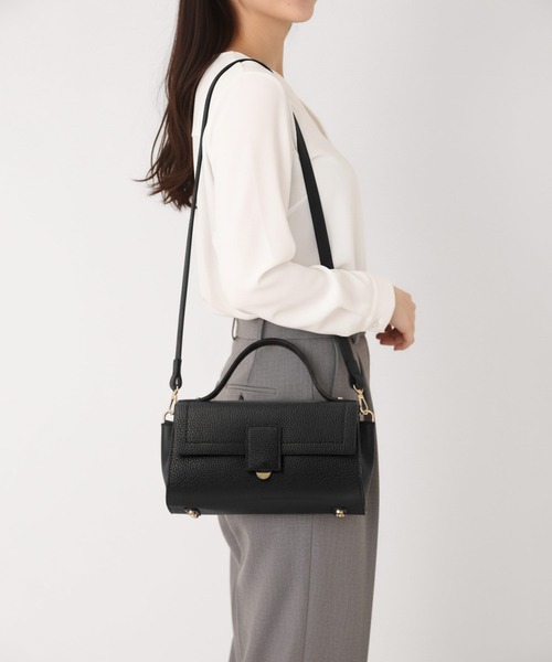 HALEINE（アレンヌ）の「[HALEINE]牛革レザーハンドバッグ（ハンドバッグ・レディース・ライトグレー/ブラック/チョコ/ピンクベージュ/レッド/ライトブラウン/アイボリー/グレー/キャメル・FREE）」の15枚目の写真