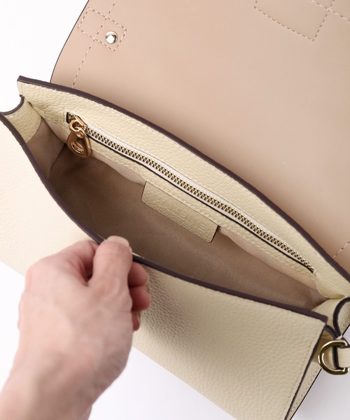 HALEINE（アレンヌ）の「[HALEINE]牛革レザーハンドバッグ（ハンドバッグ・レディース・ライトグレー/ブラック/チョコ/ピンクベージュ/レッド/ライトブラウン/アイボリー/グレー/キャメル・FREE）」の21枚目の写真