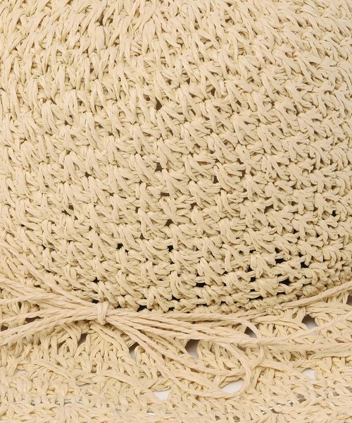 Heather(ヘザー)の「フリルペーパーハット 932609(ハット・レディース・ベージュ/アイボリー・ONE SIZE)」の6枚目の写真