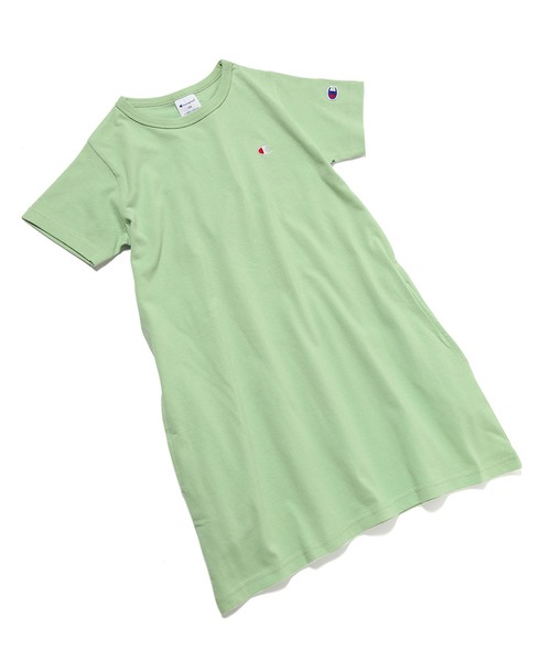 Champion(チャンピオン)の「【KIDS】【Champion】チュニックTシャツ(チュニック・キッズ・ベージュ/グレー/パープル/グリーン系その他・140/120/110/130)」の3枚目の写真