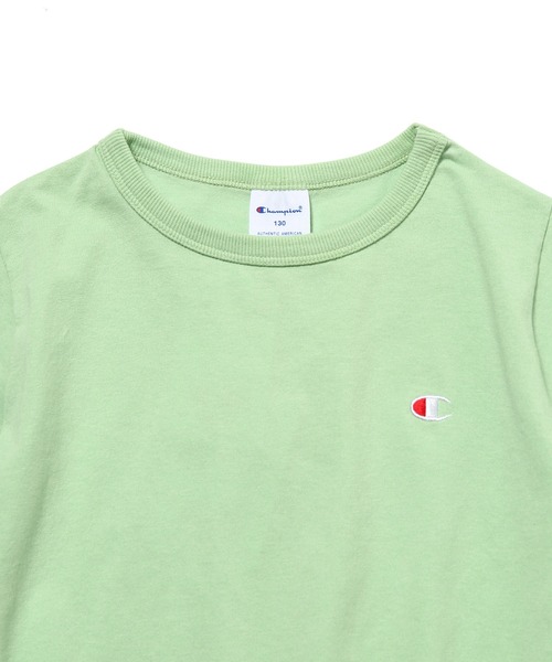 Champion(チャンピオン)の「【KIDS】【Champion】チュニックTシャツ(チュニック・キッズ・ベージュ/グレー/パープル/グリーン系その他・140/120/110/130)」の6枚目の写真