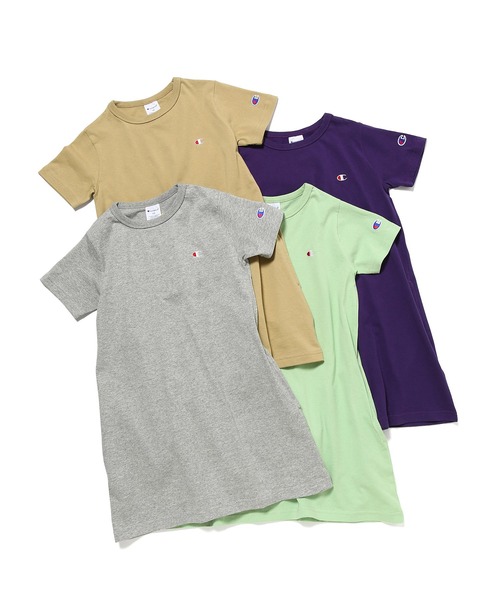Champion(チャンピオン)の「【KIDS】【Champion】チュニックTシャツ(チュニック・キッズ・ベージュ/グレー/パープル/グリーン系その他・140/120/110/130)」の10枚目の写真