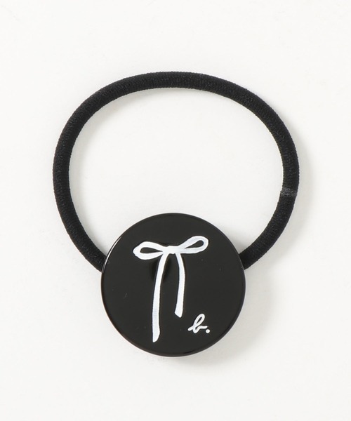 agnes b.（アニエスベー）の「GM58 E ELASTIQUE　リボンモチーフヘアアクセサリー（ヘアゴム・キッズ・ピンク系その他/ホワイト系その他/ブラック系その他・UNI）」の3枚目の写真