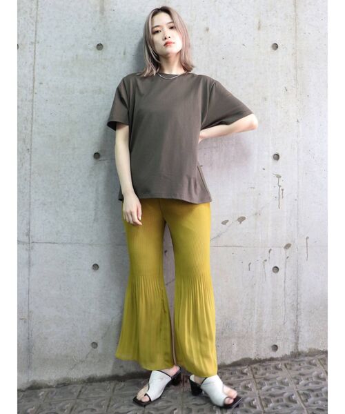 MURUA（ムルーア）の「ROSE Tシャツ（Tシャツ/カットソー・レディース・ホワイト/グレー・FREE）」の15枚目の写真