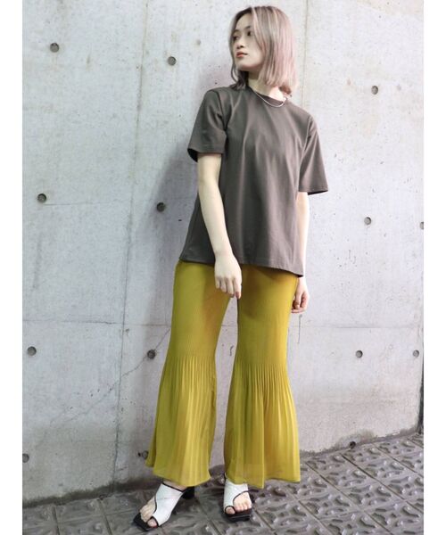 MURUA（ムルーア）の「ROSE Tシャツ（Tシャツ/カットソー・レディース・ホワイト/グレー・FREE）」の16枚目の写真