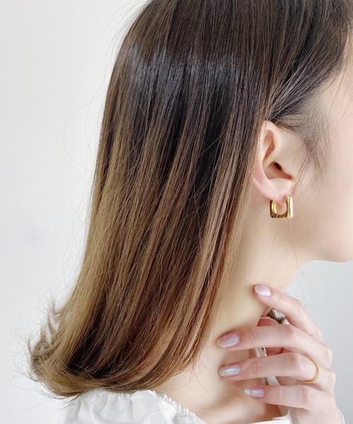 【国内即発】≪SOKO≫スクエア フープ ピアス 楽天市場】soko（形状（イヤリング・ピアス）フープ）（ピアス