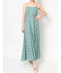 ジオメトリックロングキャミワンピース