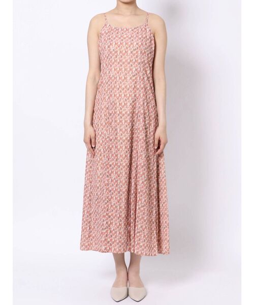 MERCURYDUO（マーキュリーデュオ）の「ジオメトリックロングキャミワンピース（ワンピース・レディース・グリーン/オレンジ・FREE）」の11枚目の写真