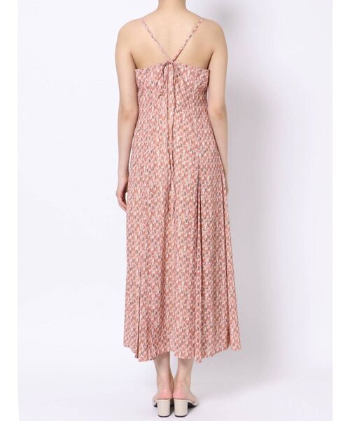 MERCURYDUO（マーキュリーデュオ）の「ジオメトリックロングキャミワンピース（ワンピース・レディース・グリーン/オレンジ・FREE）」の9枚目の写真