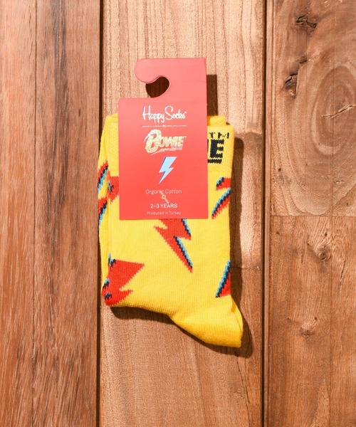 Happy Socks（ハッピーソックス）の「【66】【HAPPY SOCKS】Happy Socks x Dawid Bowie Kids Sock（ソックス/靴下・キッズ・その他1/その他2/その他3/その他4・MEDIUM/X-SMALL/X-LARGE/SMALL/LARGE）」の2枚目の写真