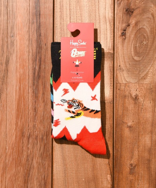 Happy Socks（ハッピーソックス）の「【66】【HAPPY SOCKS】Happy Socks x Dawid Bowie Kids Sock（ソックス/靴下・キッズ・その他1/その他2/その他3/その他4・MEDIUM/X-SMALL/X-LARGE/SMALL/LARGE）」の4枚目の写真