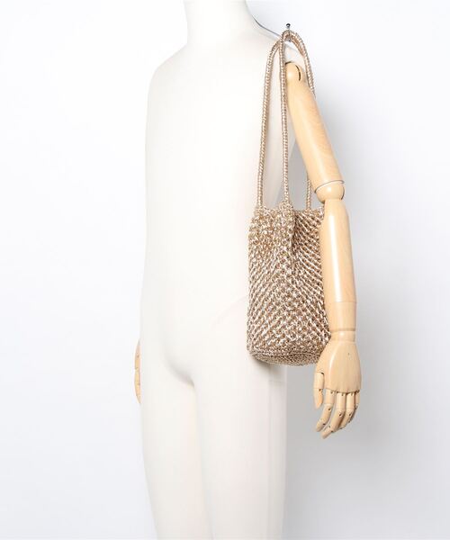 ROPE'（ロペ）の「ラメコードトートバッグ（トートバッグ・レディース・シルバー/ゴールド・FREE）」の4枚目の写真