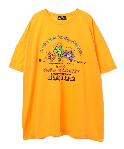 Candy Stripper（キャンディストリッパー）の「JOYOUS CANDY BIG BIG Tシャツ（Tシャツ/カットソー・レディース・オフホワイト/ピンク/イエロー/ブラック・2）」の4枚目の写真