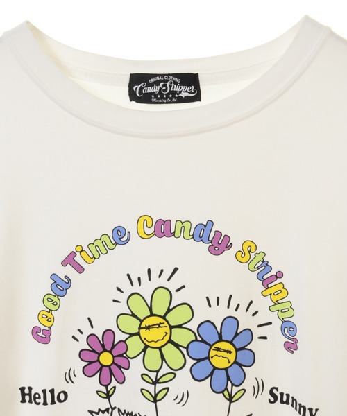 Candy Stripper（キャンディストリッパー）の「JOYOUS CANDY BIG BIG Tシャツ（Tシャツ/カットソー・レディース・オフホワイト/ピンク/イエロー/ブラック・2）」の8枚目の写真