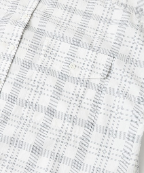 WORK NOT WORK URBAN RESEARCH（ワークノットワークアーバンリサーチ）の「スーピマコットンタイプライタービッグシャツ∴（シャツ/ブラウス・レディース・ストライプ/チェック・FREE）」の12枚目の写真