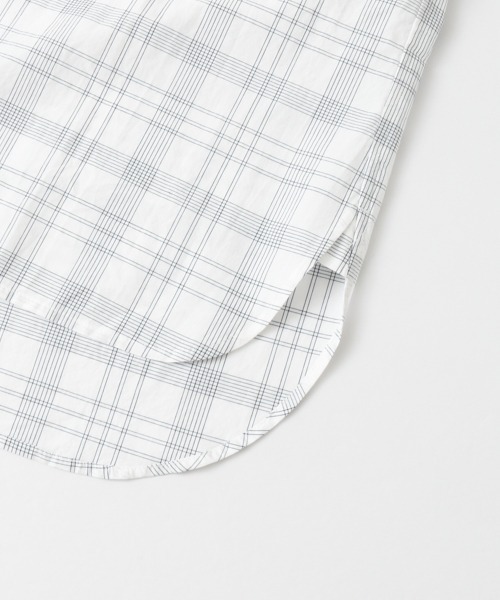 WORK NOT WORK URBAN RESEARCH（ワークノットワークアーバンリサーチ）の「スーピマコットンタイプライタービッグシャツ∴（シャツ/ブラウス・レディース・ストライプ/チェック・FREE）」の20枚目の写真