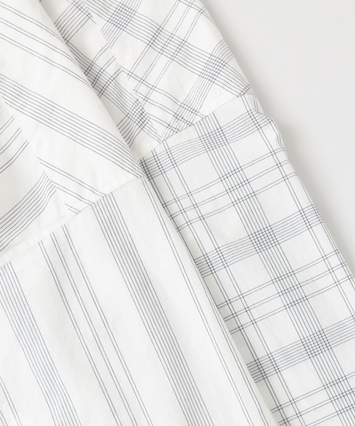 WORK NOT WORK URBAN RESEARCH（ワークノットワークアーバンリサーチ）の「スーピマコットンタイプライタービッグシャツ∴（シャツ/ブラウス・レディース・ストライプ/チェック・FREE）」の18枚目の写真