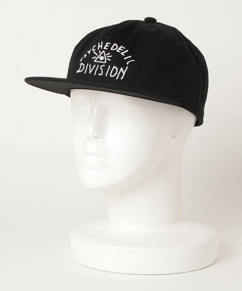 POLeR OUTDOOR STUFF（ポーラーアウトドアスタッフ）の「POLeR OUTDOOR STUFF/ポーラーアウトドアスタッフ　PSYCH DIVISION HAT キャップ（キャップ・メンズ・ブラック/オリーブ・FREE）」の2枚目の写真