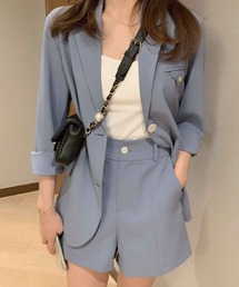 テーラードジャケット&ショートパンツセットアップ【ZOZOTOWN限定】
