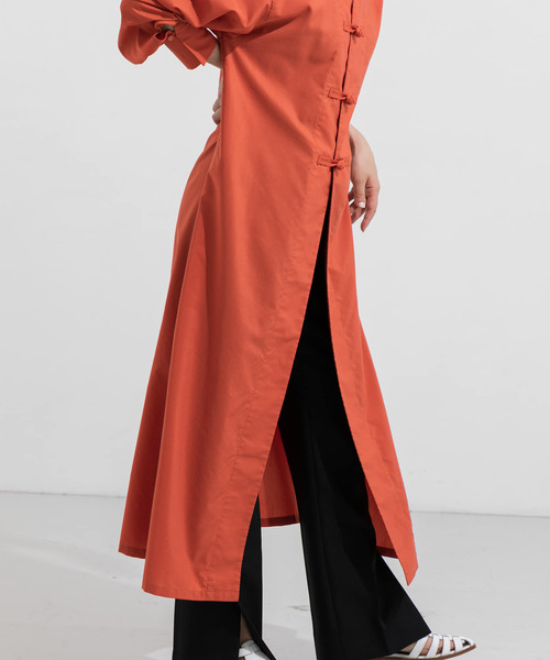 URBAN RESEARCH（アーバンリサーチ）の「チャイナ釦マキシワンピース（ワンピース・レディース・ブラック/オレンジ・FREE）」の16枚目の写真