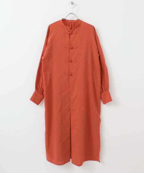 URBAN RESEARCH（アーバンリサーチ）の「チャイナ釦マキシワンピース（ワンピース・レディース・ブラック/オレンジ・FREE）」の20枚目の写真