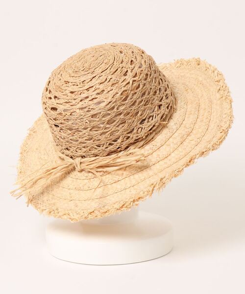 flower（フラワー）の「サマーフリンジハット（ハット・レディース・ベージュ・FREE）」の2枚目の写真
