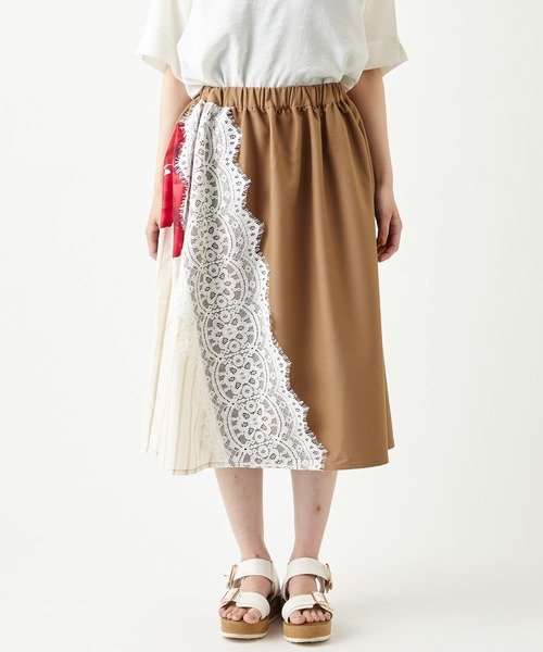 ふりふ(フリフ)の「【姉萌音】切替ギャザースカート(スカート・レディース・ブラウン/ブラック・FREE)」の13枚目の写真