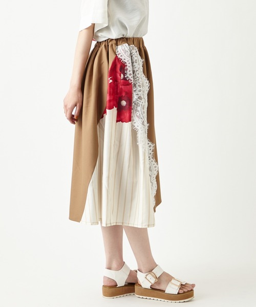 ふりふ(フリフ)の「【姉萌音】切替ギャザースカート(スカート・レディース・ブラウン/ブラック・FREE)」の15枚目の写真