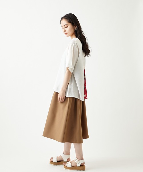 ふりふ(フリフ)の「【姉萌音】切替ギャザースカート(スカート・レディース・ブラウン/ブラック・FREE)」の20枚目の写真