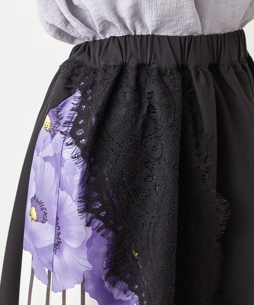 ふりふ(フリフ)の「【姉萌音】切替ギャザースカート(スカート・レディース・ブラウン/ブラック・FREE)」の8枚目の写真