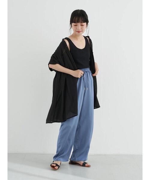 earth music&ecology(アースミュージックアンドエコロジー)の「バッククロスタンクトップ *(タンクトップ・レディース・アイボリー/ブラック/ライトベージュ/モカ・S/M)」の15枚目の写真