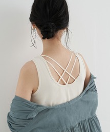 earth music&ecology | バッククロスタンクトップ ＊(タンクトップ)