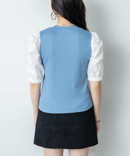 RASVOA(ラスボア)の「ジゴスリーブトップス(Tシャツ/カットソー・レディース・ブルー/ブラック・FREE)」の22枚目の写真