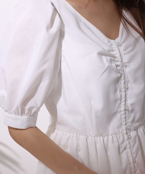 one after another NICE CLAUP（ワンアフターアナザーナイスクラップ）の「ティアードロングワンピース（ワンピース・レディース・オフホワイト/ピンク/ブルー/ブルー系その他・FREE）」の9枚目の写真