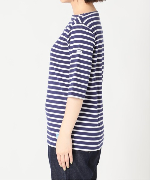 SLOBE IENA（スローブイエナ）の「【ORCIVAL/オーシバル】BOAT NECK P.O HALF SLEEVE カットソー【手洗い可】 ◆（Tシャツ/カットソー・レディース・ブラック/グリーン/ネイビー・FREE）」の18枚目の写真