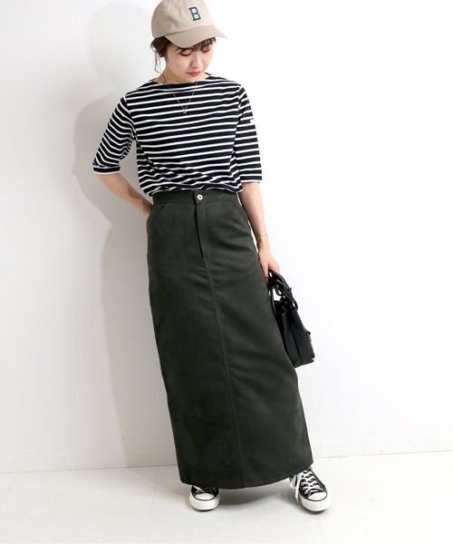 SLOBE IENA（スローブイエナ）の「【ORCIVAL/オーシバル】BOAT NECK P.O HALF SLEEVE カットソー【手洗い可】 ◆（Tシャツ/カットソー・レディース・ブラック/グリーン/ネイビー・FREE）」の11枚目の写真